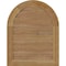 Ekena Millwork Round Top Gable Vnt Non-Functional Western Red Cedar Gable Vnt w/Decorative Face Frame, 16"W x 28"H GVWRT16X2802RDUWR - alternate 2